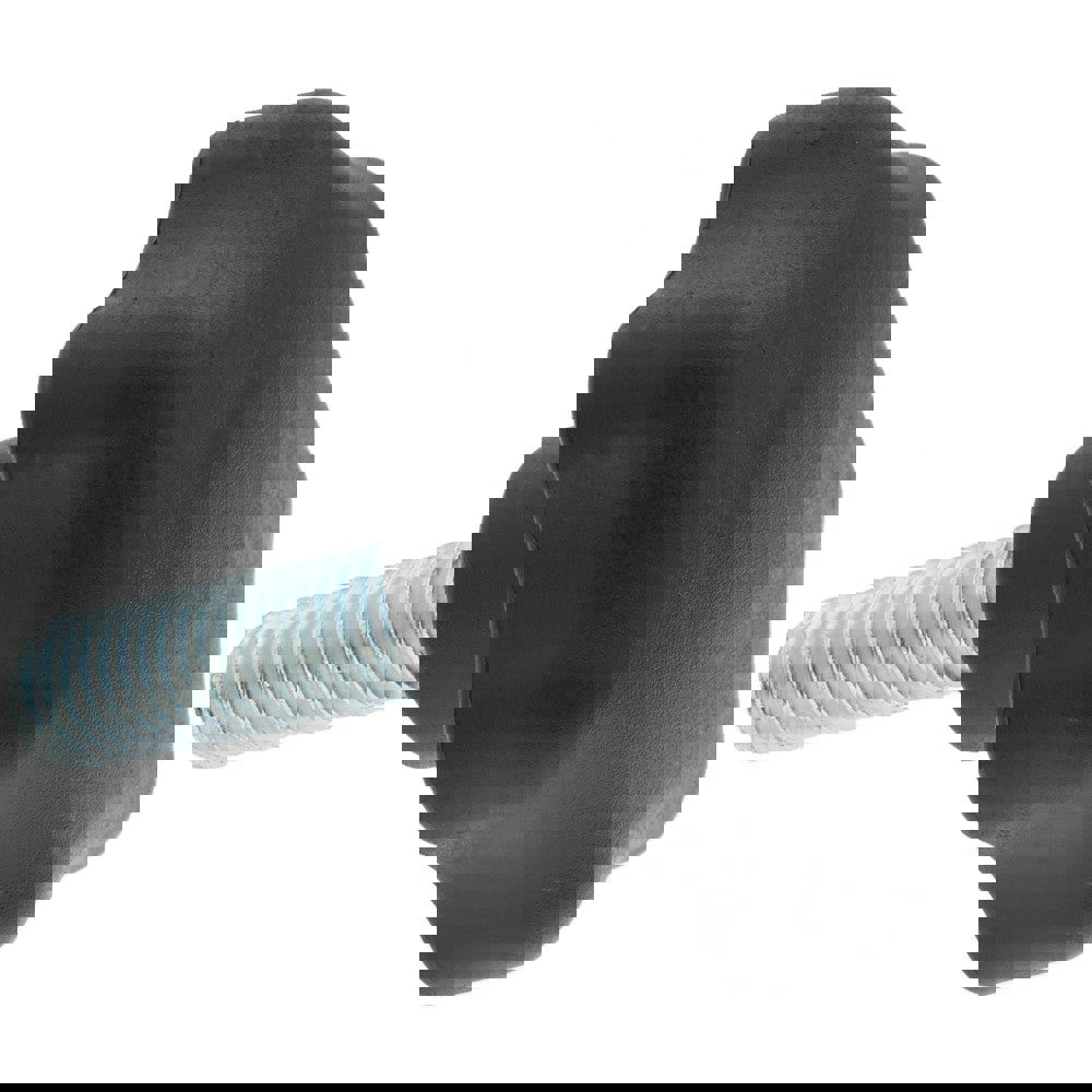 Lobed Knob: 63 mm Head Dia, 7 Points, Thermoplastic Elastomer